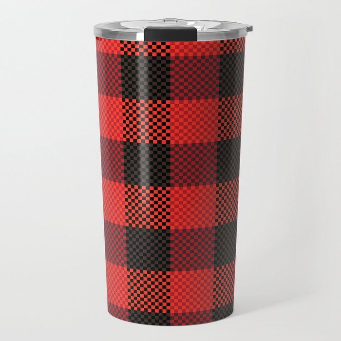 Pixel Plaid - Lumberjack Travel Mug
