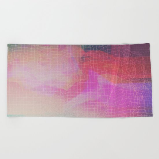 Glitch 09 Beach Towel