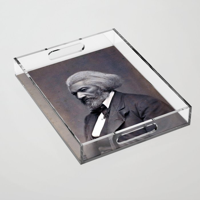 Portrait of Frederick Douglass Acrylic Tray