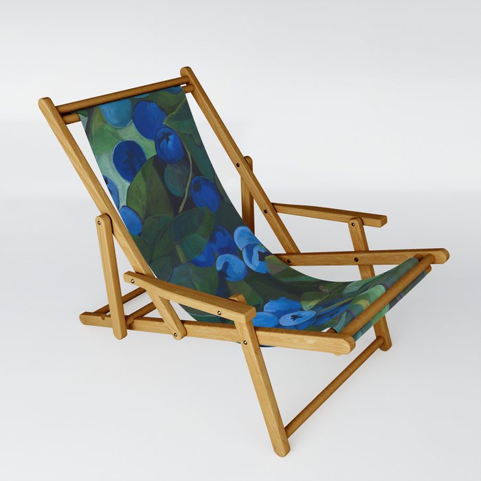 A Blueberry View Sling Chair