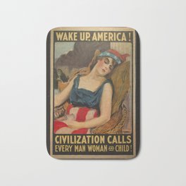 Old Propaganda Poster from 1917 modified to resonate with today's modern political climate. Bath Mat | Poster, Democracy, Calltoaction, Photo, Wakeupamerica, Woke, Civilrights, Action, March, Civildisobedience 