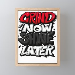 Grindnowshinelater Framed Mini Art Print