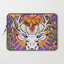 Purple Esoteric Deer Pop Art Kitsch Laptop Sleeve