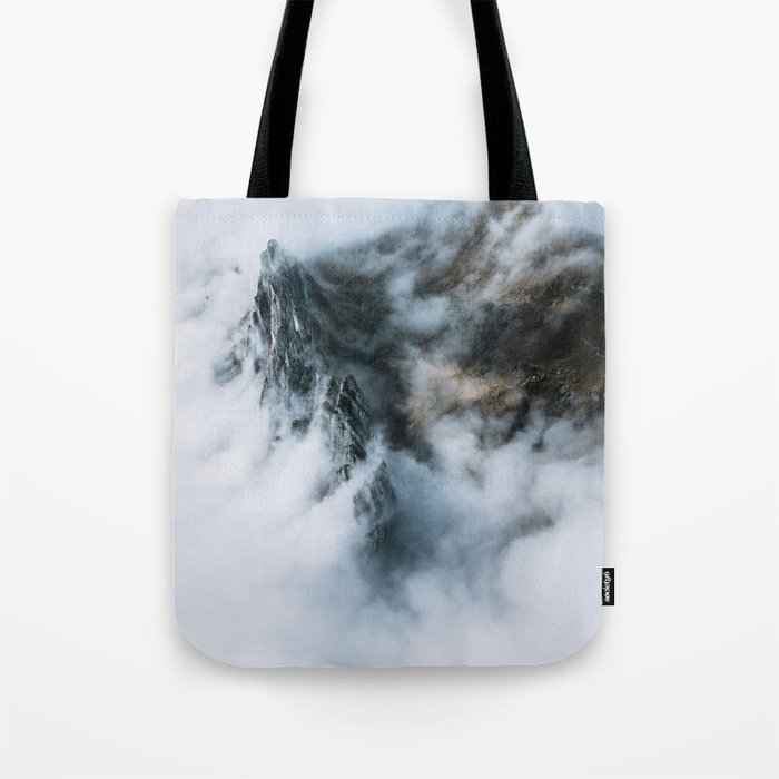 Moody Switzerland Mountain Peaks - Landscape Photography Tote Bag