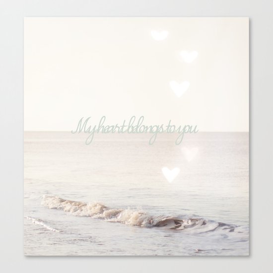 My heart belongs to you Canvas Print