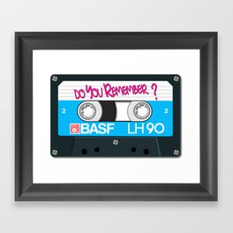 Vintage Audio Tape - BASF - Do You Remember? Framed Art Print