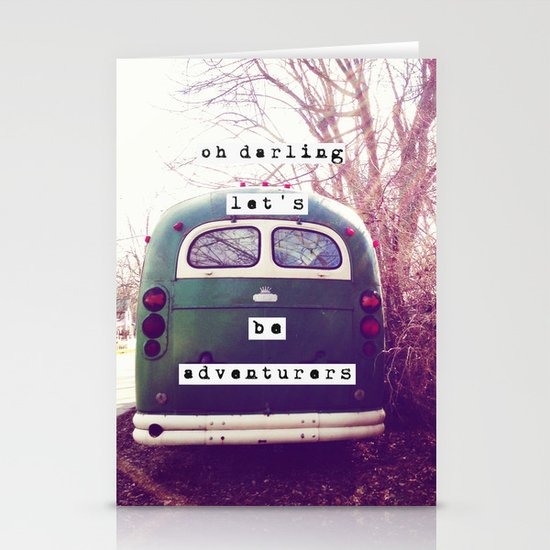 oh darling, let's be adventurers Stationery Cards