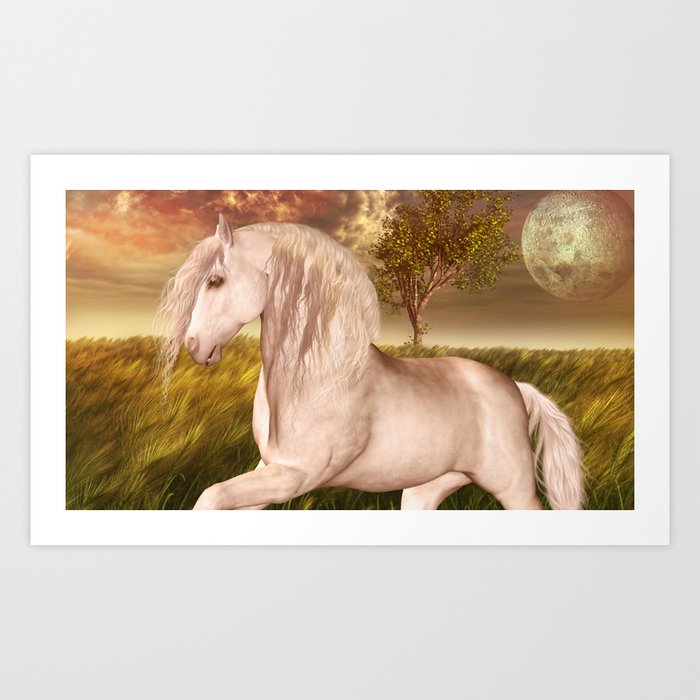White Horse Art Print
