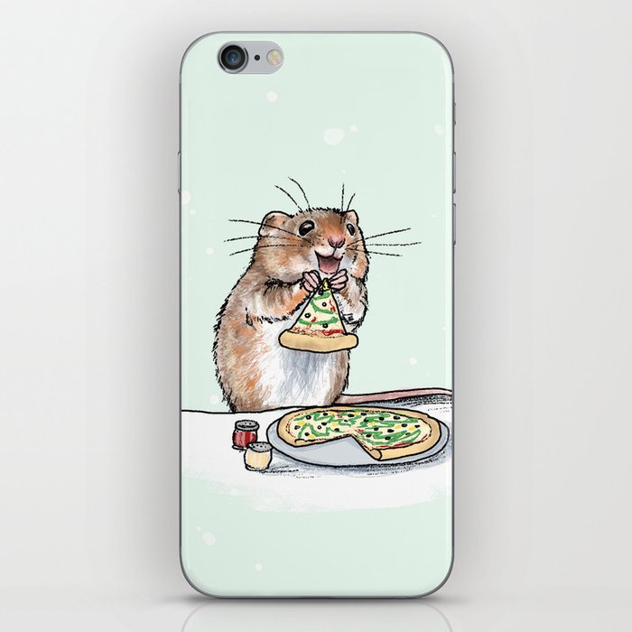 Pizza Mouse, Christmas Edition iPhone Skin