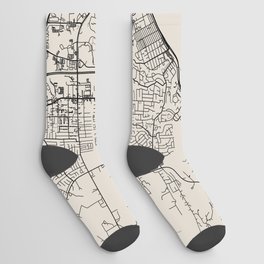 USA - Salem - City Map - Black and White Socks