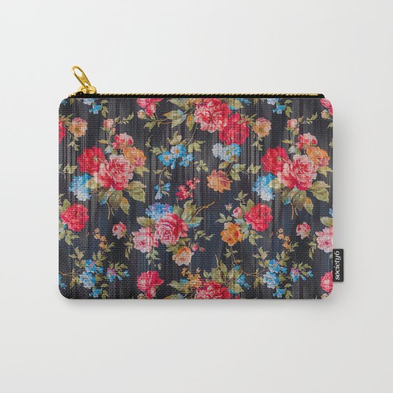Flowers Pattern Carry-All Pouch