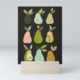 Pear Collection – Charcoal Mini Art Print