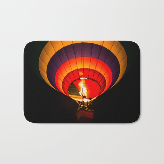 Night hot air balloon adventure Bath Mat