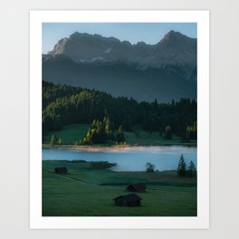 Mountain Lake And Forest  – Landscape Photography Art Print