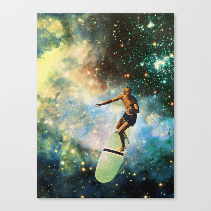 Cosmic Surfer Canvas Print