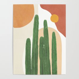 Abstract Cactus I Poster