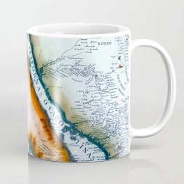 Vintage Illustrated California Island Map Coffee Mug