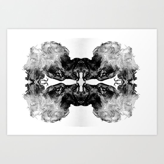 rorschach no4 Art Print