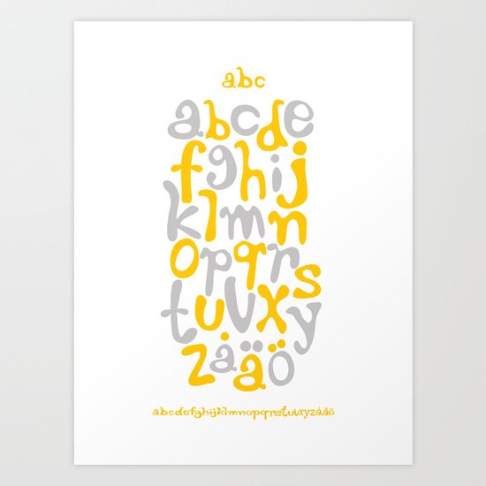 ABC Art Print
