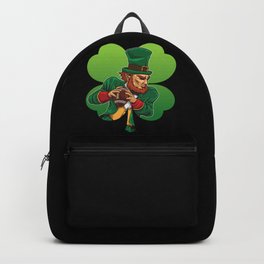 American Football Leprechaun - Lucky Irish Backpack | Saint, Leprechauns, Iloveirish, Rainbow, Irish, Cloverleaves, Potofgold, Alcohol, Stpatricksday, Irishbar 