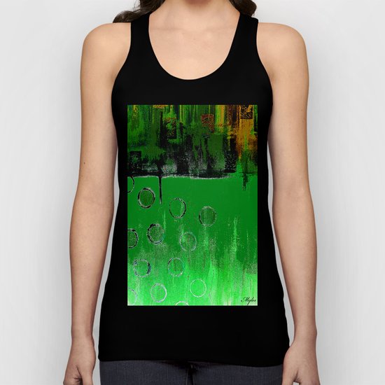 EMERALD GREEN FOREST Unisex Tank Top