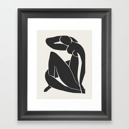 Henri Matisse Abstract Woman, Black and Beige Nude Matisse Art Decor Framed Art Print