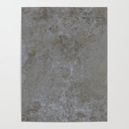 Grunge grey paint cement Poster