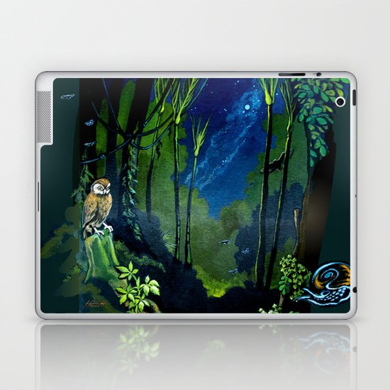 Silent Night in the New Zealand Forest Laptop & iPad Skin