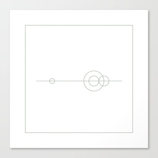 #379 Planetary balance – Geometry Daily Canvas Print