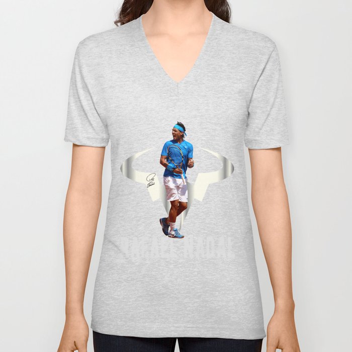 Rafa Nadal Spain. V Neck T Shirt