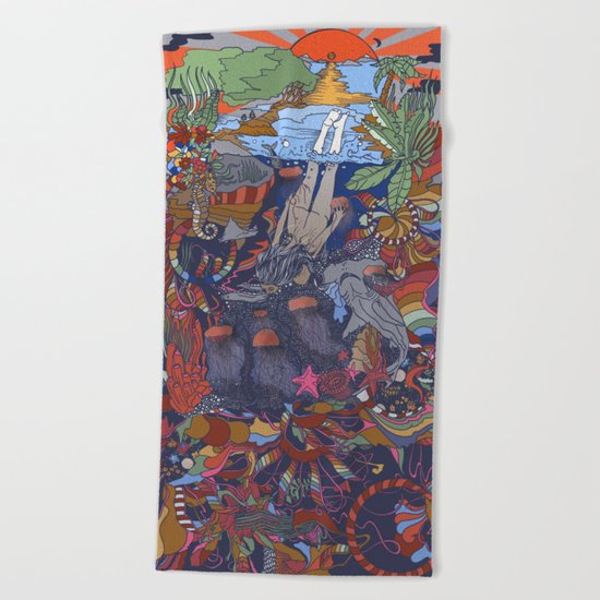 Dive into the Unknown Beach Towel