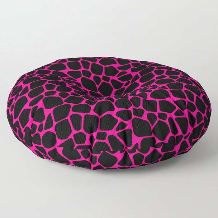 Neon Safari Hot Pink Floor Pillow