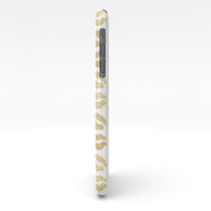 Gold Glitter Lips iPhone Case by avenger Society6