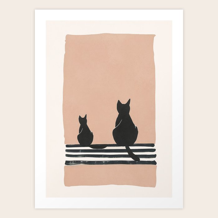 Cats Art Prints, Framed & Recessed | Society6