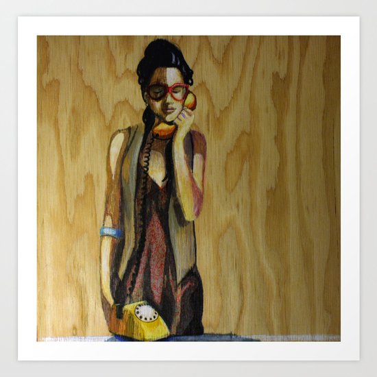Listening Art Print