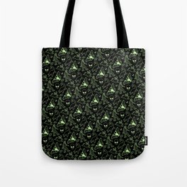 Cryptid Pattern: Green Lines Tote Bag