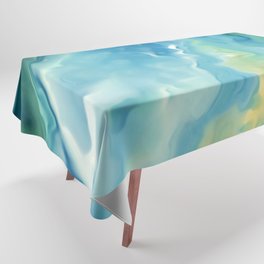 Ocean Waves, Watercolor, Abstract Tablecloth