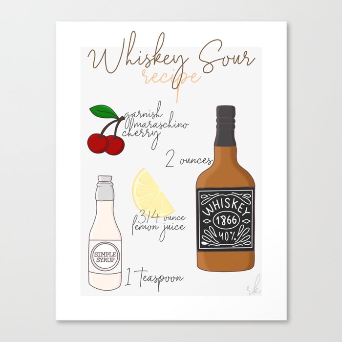 Whiskey Sour Canvas Print