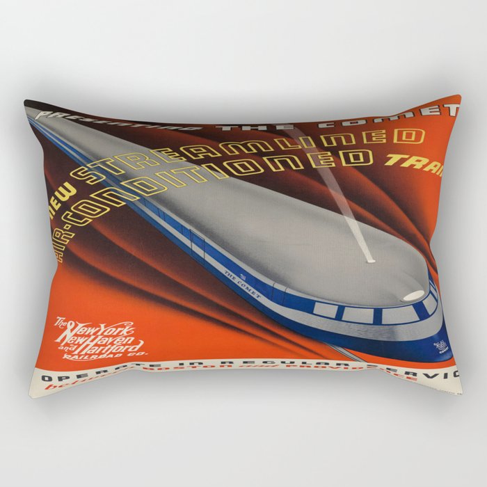 Vintage poster - The Comet Rectangular Pillow