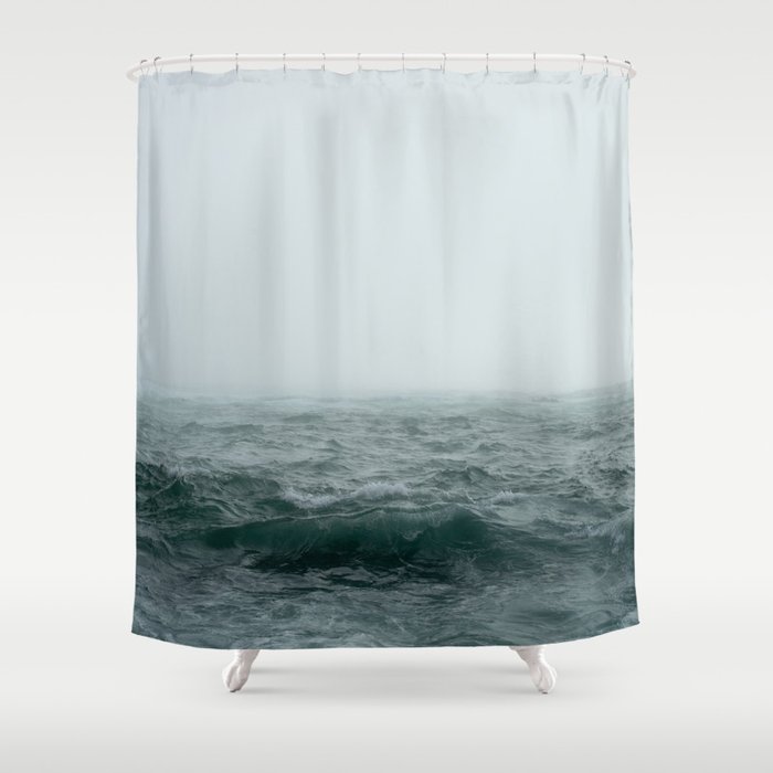 Choppy Seas Shower Curtain by Nautical Decor