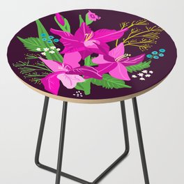 Birthday Flowers - August - Gladiolus  Side Table