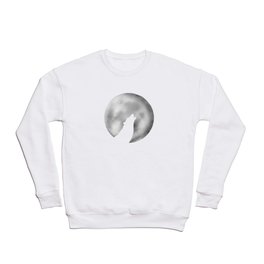 Howling at the moon -wolf silhouette Crewneck Sweatshirt