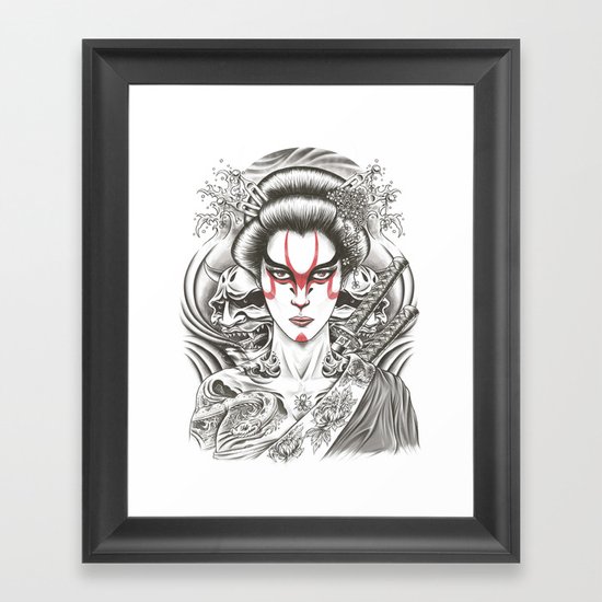 Geisha Framed Art Print