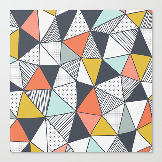 Triangles Canvas Print