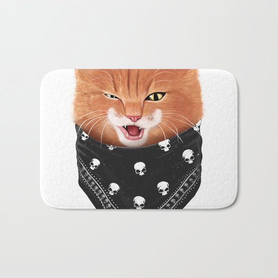 Cheeky cat Bath Mat