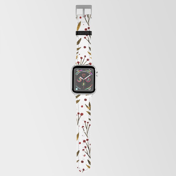 Festive watercolor branches - autumn Apple Watch Band