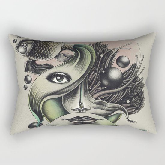 Fish Tale Rectangular Pillow