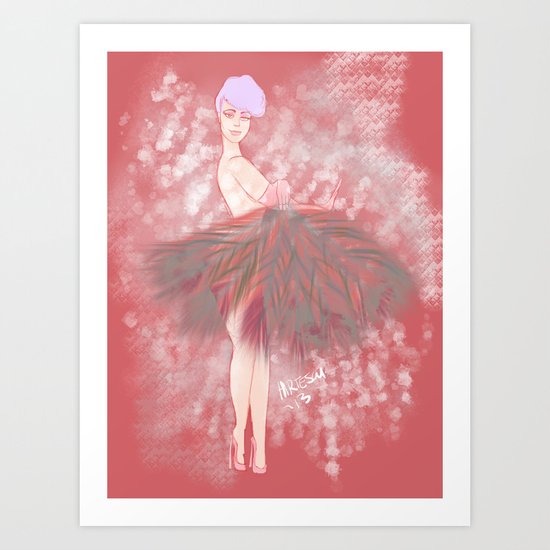 Who's That Ga-Girl! Art Print