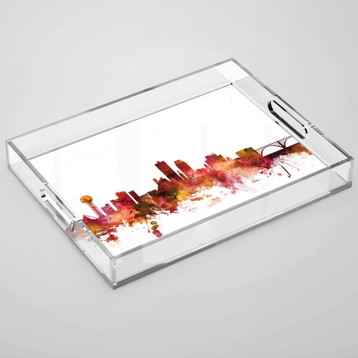 Knoxville Tennessee Skyline Acrylic Tray