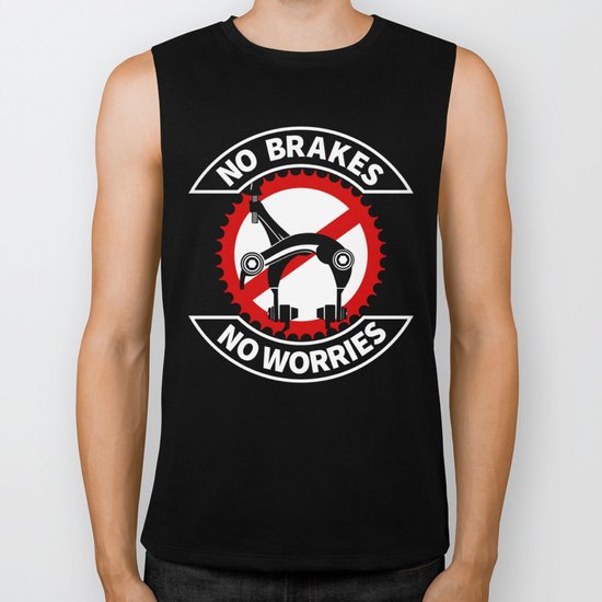 No Brakes No Worries Biker Tank